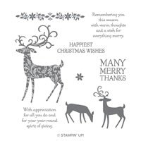 Dashing Deer Clear-Mount Stamp Set