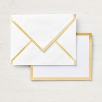 Gold Foil-Edged Cards & Envelopes